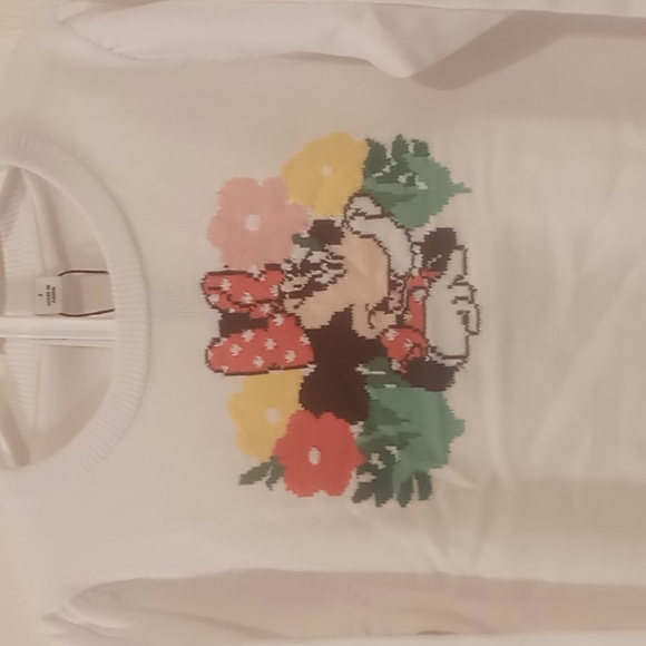 Disney Minnie Mouse Flower Sweater for Janie & Jack NWT Size 7 - Picture 4 of 6